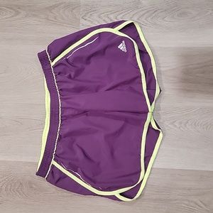 Adidas Climalite Large Purple Athletic Running Shorts